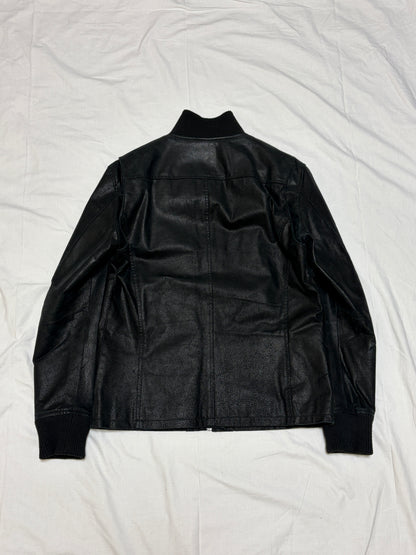 Vintage Black G.G.D Pig Leather Shirt Size 2