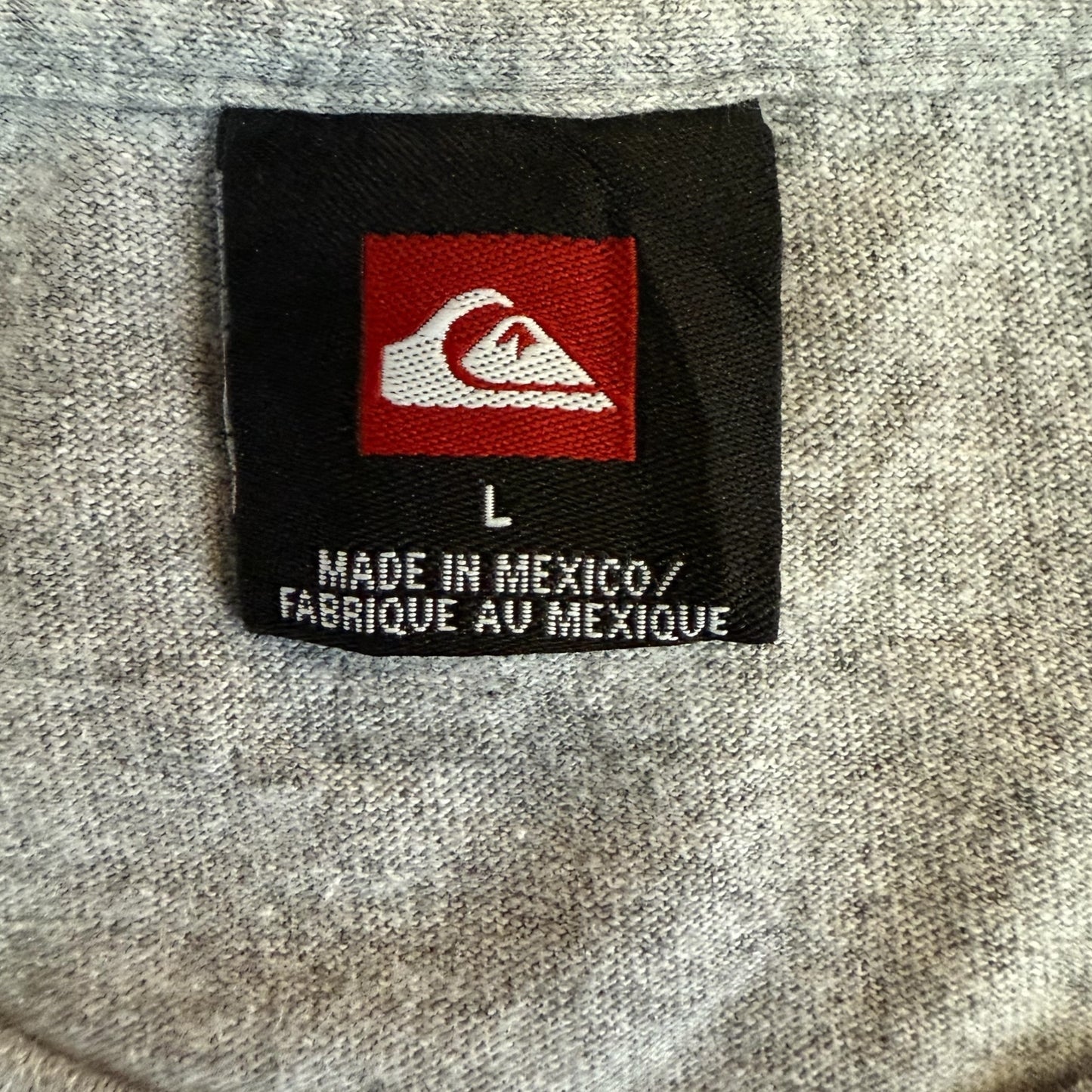 Quiksilver T-Shirt Silver Size L