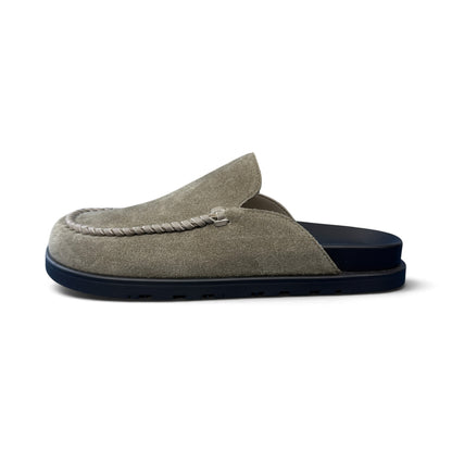 HERMES Johann Suede Mules Sandals Size EU 41