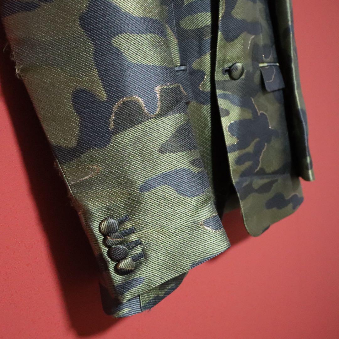 MIHARAYASUHIRO 12AW Silk Camouflage Jacquard Jacket Size XS