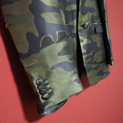 MIHARAYASUHIRO 12AW Silk Camouflage Jacquard Jacket Size XS