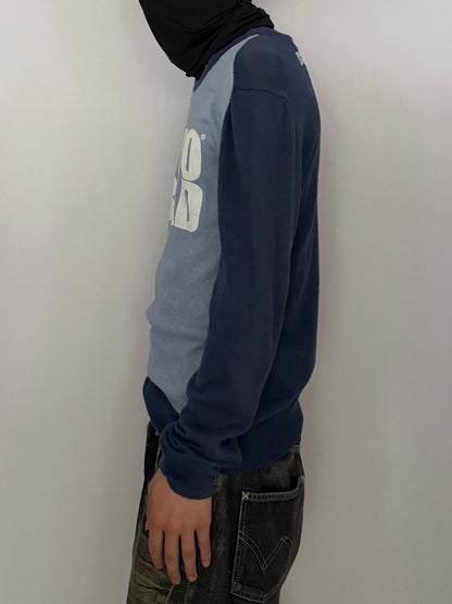 Dsquared2 Blue Cotton Modal Long Sleeve Shirt Size M