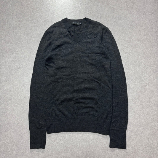Kris Van Assche Gray V-neck Knit Size XS