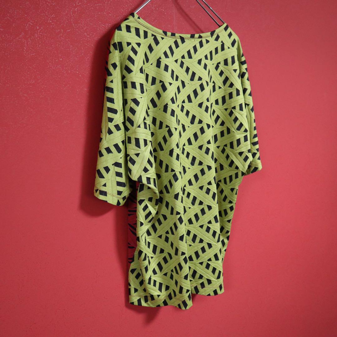 Issey Miyake SS Pleated Color Block Red Yellow Size 3