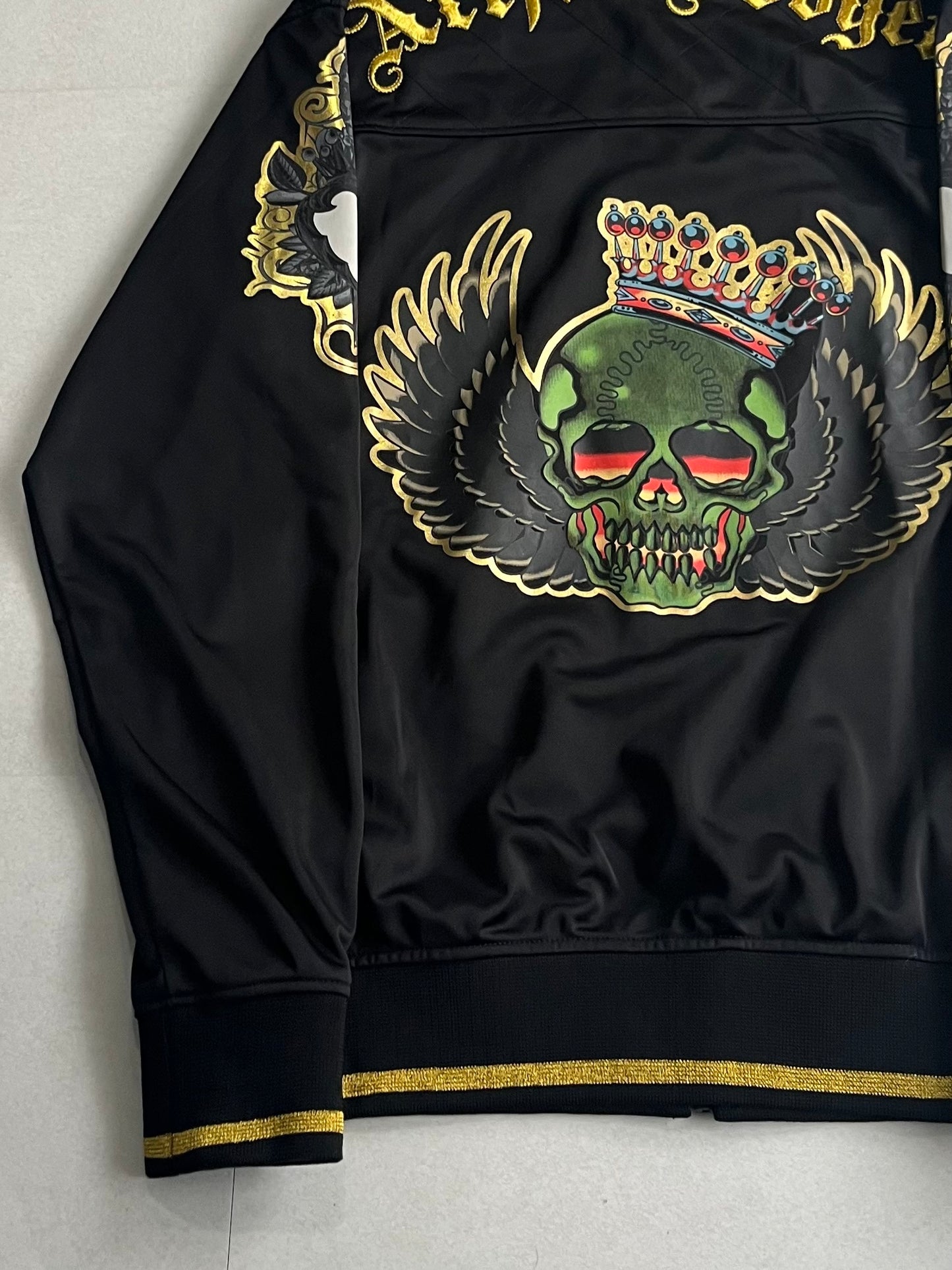 Artful Dodger black Skull Track Jacket Size XL