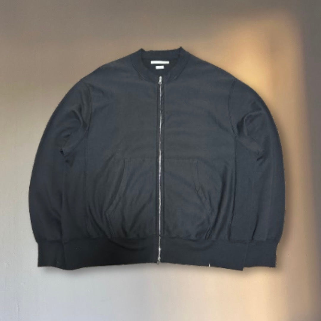 blurhms Charcoal Brown Double Zip Bomber Jacket