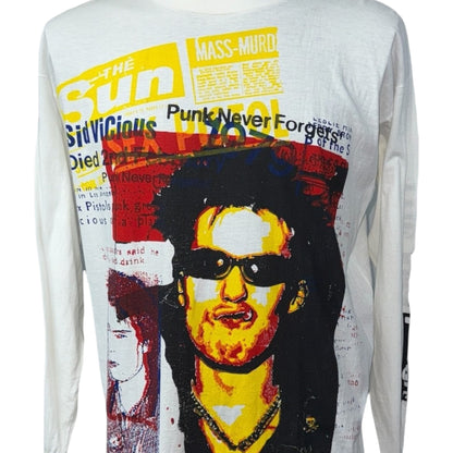 SEX PISTOLS SID VICIOUS GOD SAVE THE QUEEN Long Sleeve T-Shirt Size L