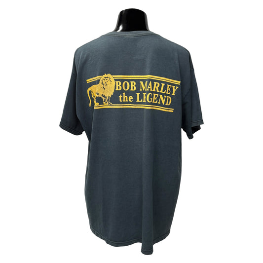 BOB MARLEY 00s The Legend Rasta Lion Graphic T-Shirt Size XL
