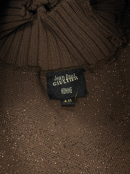 Jean Paul GAULTIER HOMME Arabesque High Glitter Knit Size 48