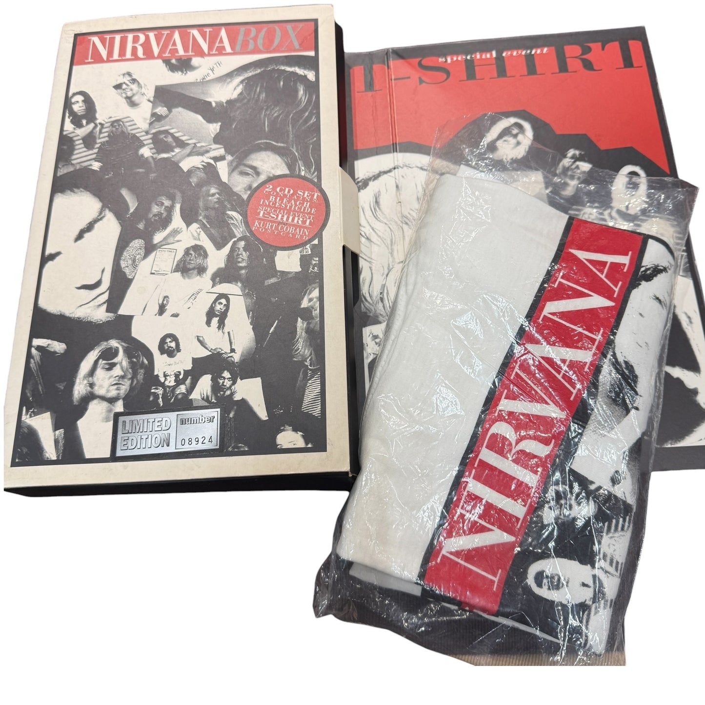Nirvana 90s BOX Helter Skelter ITALY Limited Box Set T-shirt Size XL