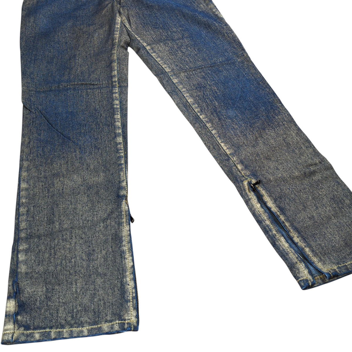 Jean Paul GAULTIER Glitter Coating Side Zip Jeans Size 28
