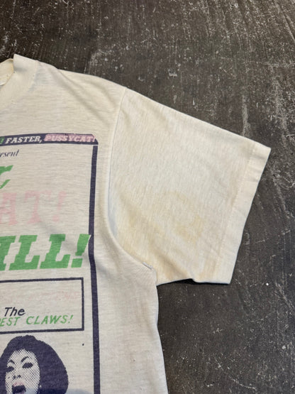 Vintage 80s Faster, PUSSYCAT T-Shirt Size XS