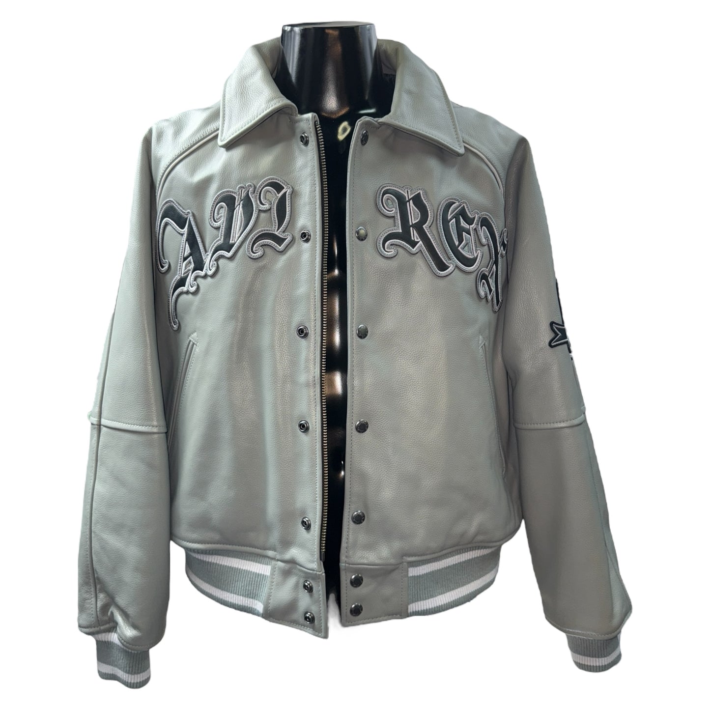 Palace 23SS AVIREX LEATHER JACKET GREY Size S