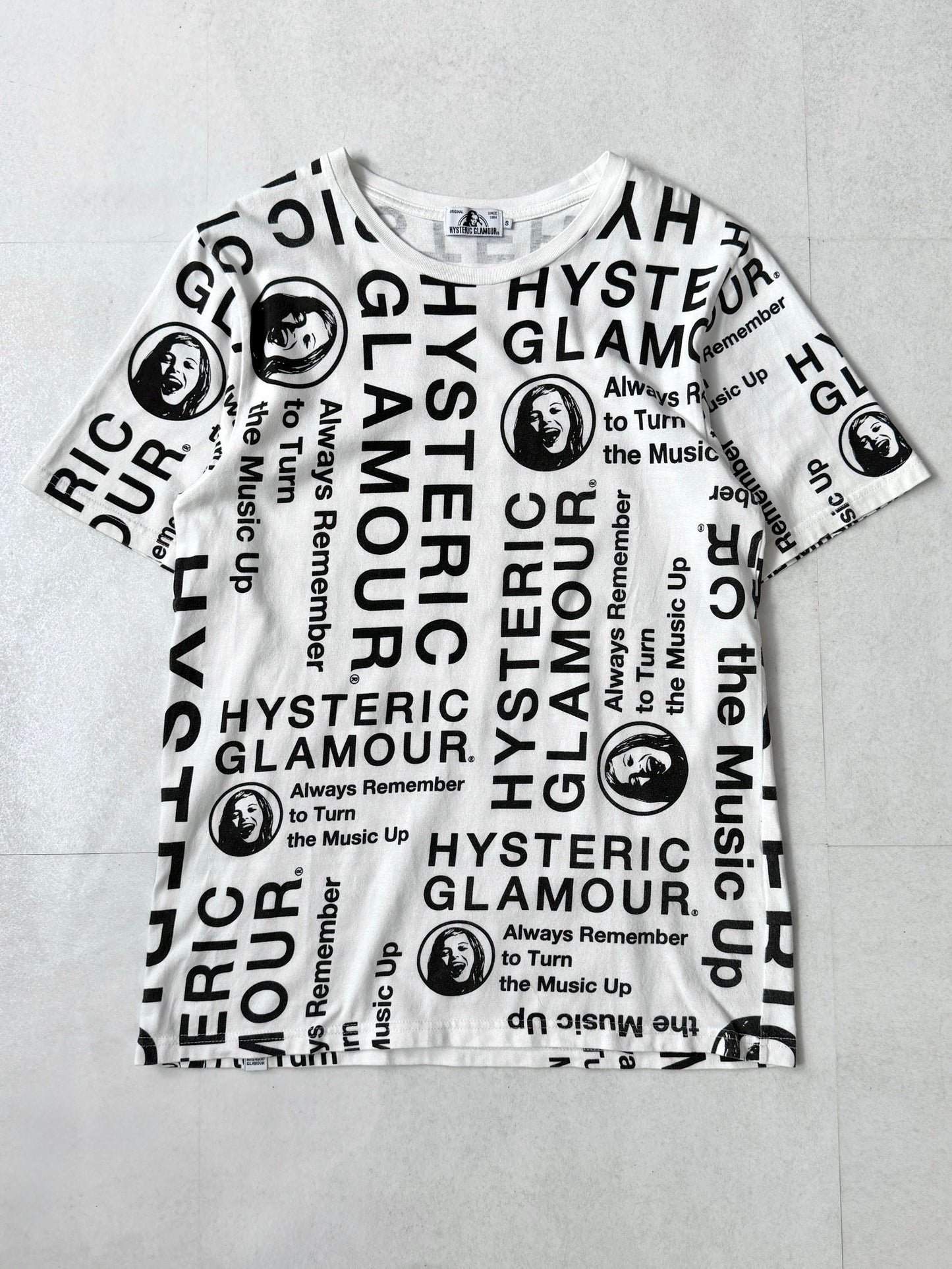 Hysteric Glamour White Graphic T-Shirt Size S
