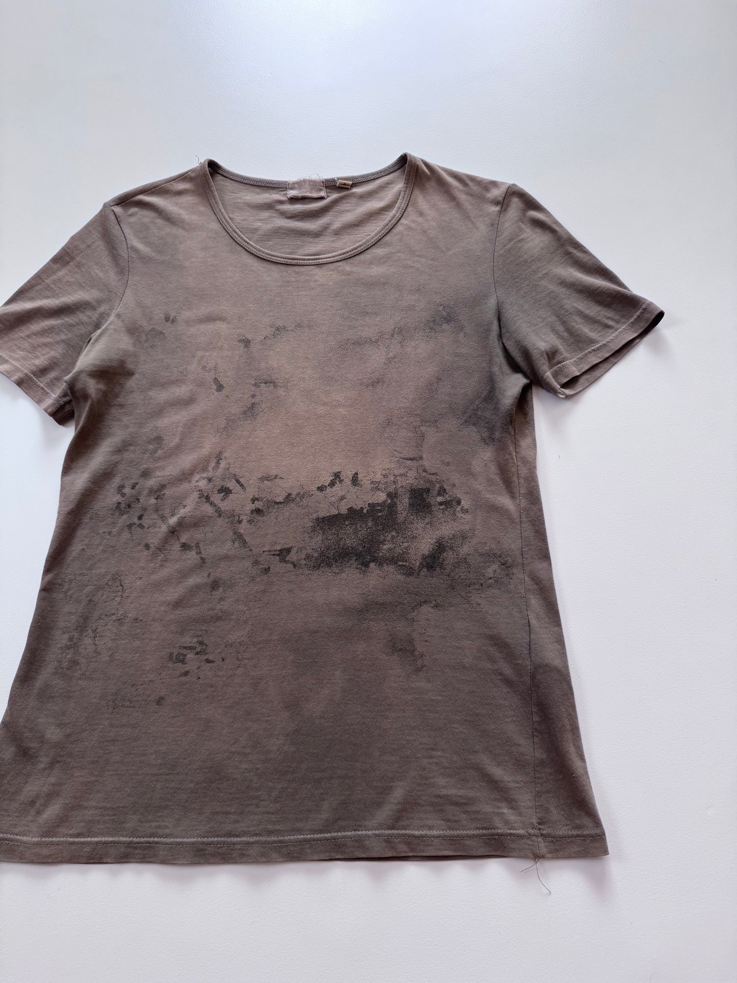 Helmut Lang 1999 SS Brown Short Sleeve Shirt Size XS
