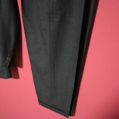 Gianni Versace 80s Khaki Houndstooth Jacket Size 46