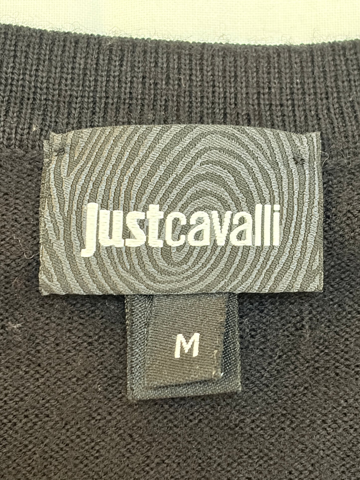 Just Cavalli Just Cavalli Black Wool Knit Size M