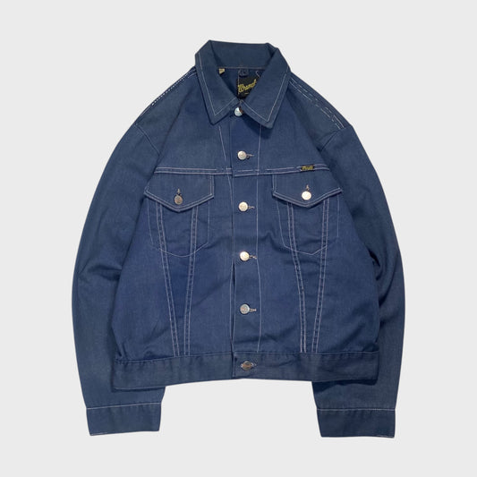 Wrangler 70s USA Bat Dye Cropped Denim Jacket Size 42