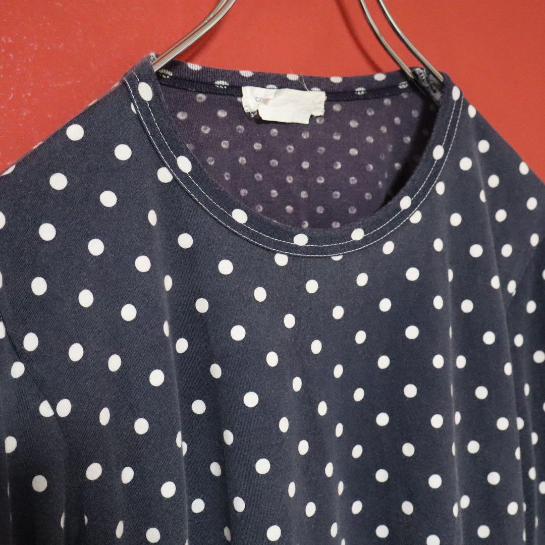 Comme des Garcons 11AW Back Cutout Dot Panel Long Sleeve Tee Size M