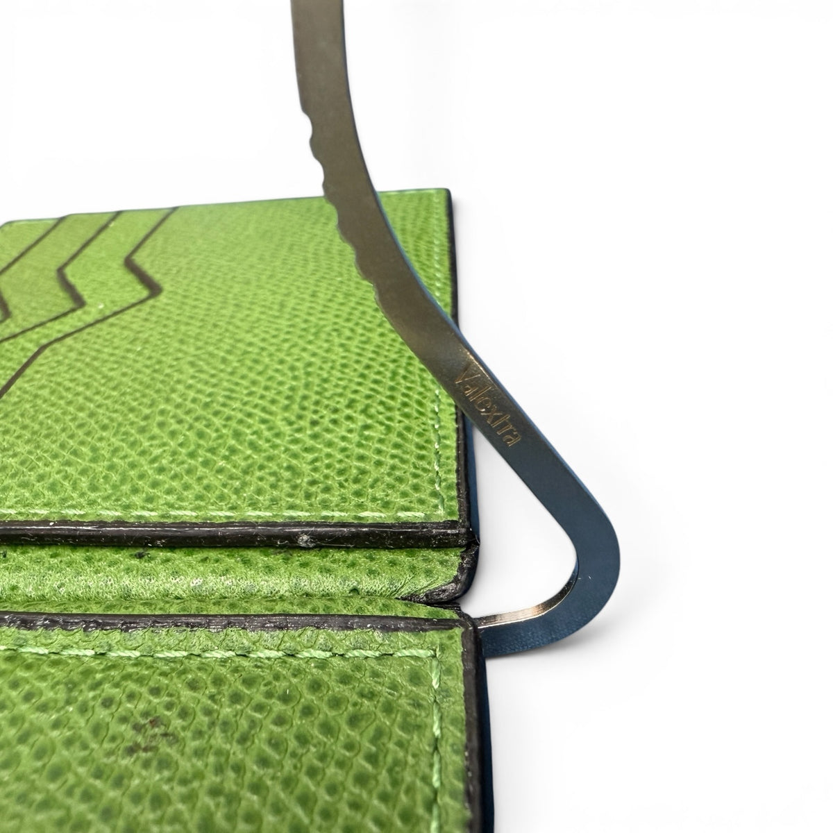 VALEXTRA V-Cut Double Money Clip