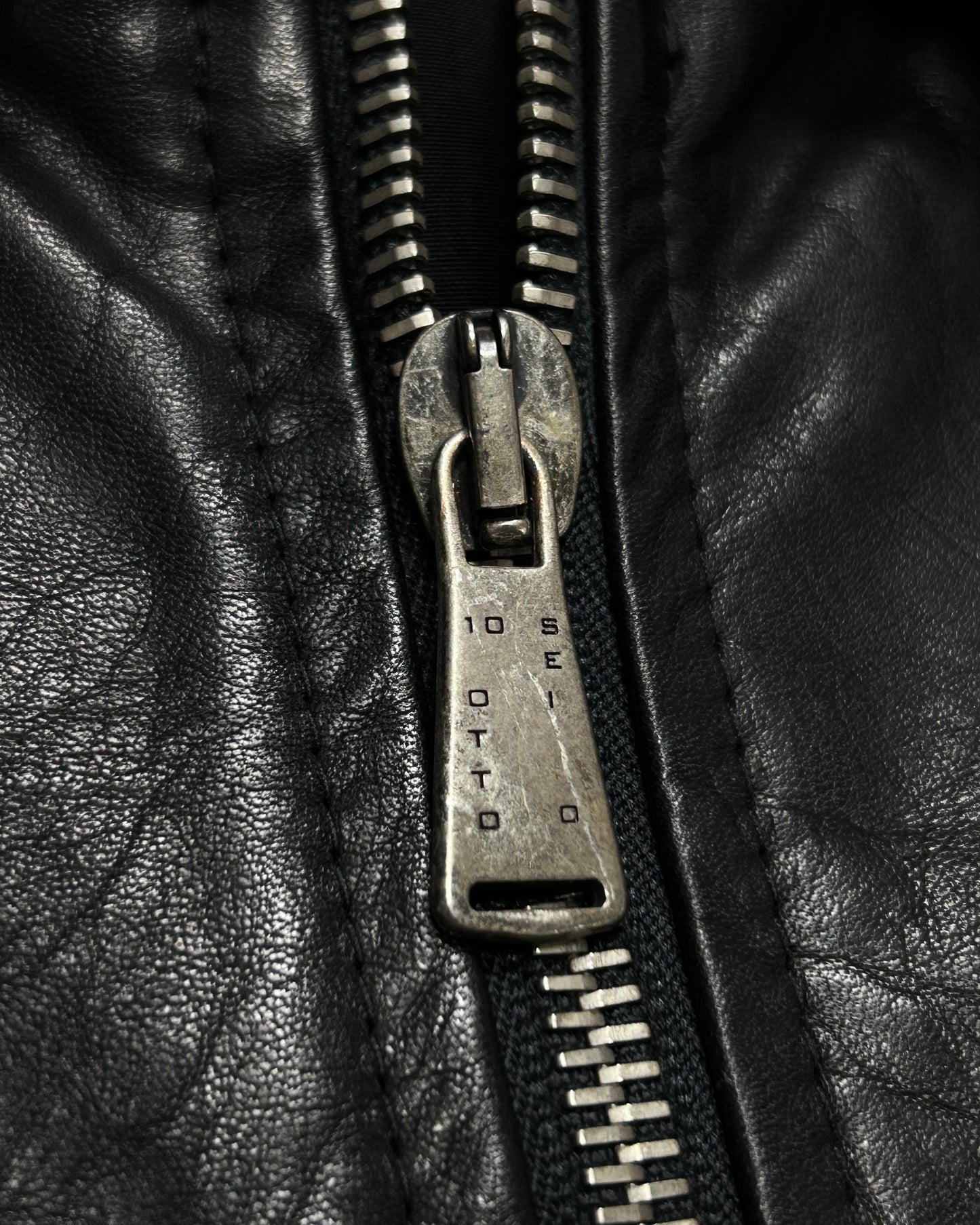 10sei0otto GUIDI Leather Slim Zip Blouson Size 44