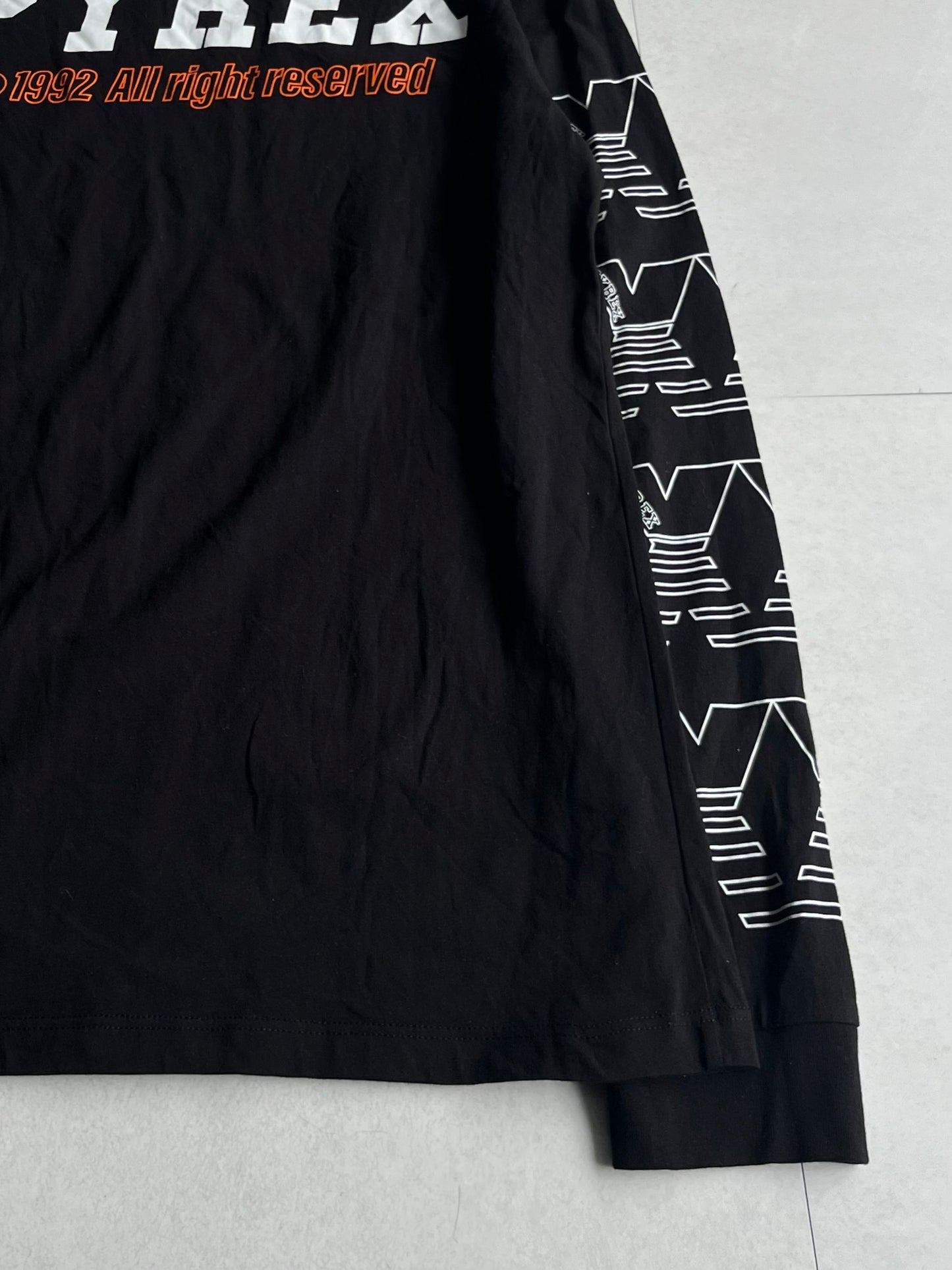 Vintage PYREX Black Long Sleeve Tee Size S