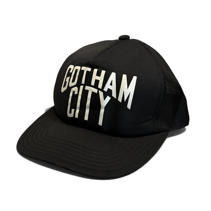 NUMBER (N)INE Gotham City Logo Black Mesh Trucker Cap