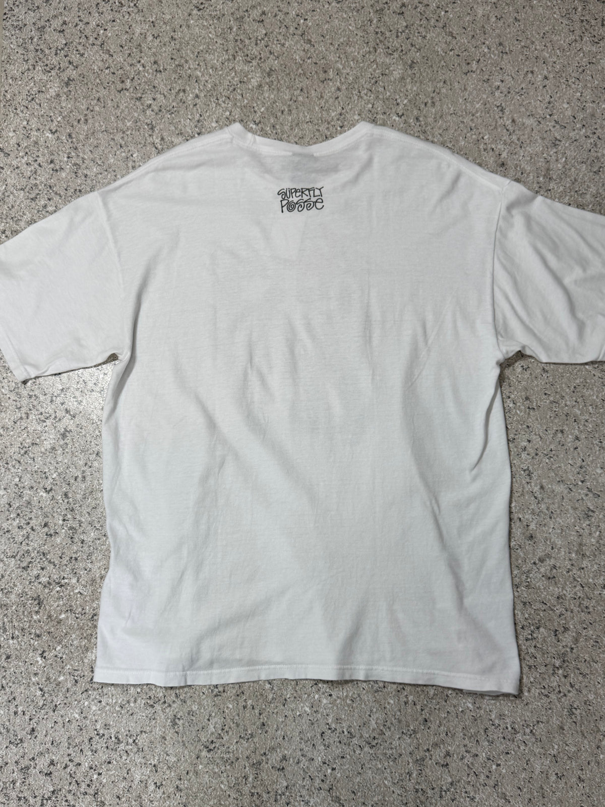 STUSSY CUSTOMADE "J.J. FAD" T-Shirt White Size XL