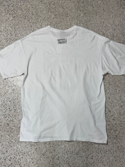 STUSSY CUSTOMADE "J.J. FAD" T-Shirt White Size XL