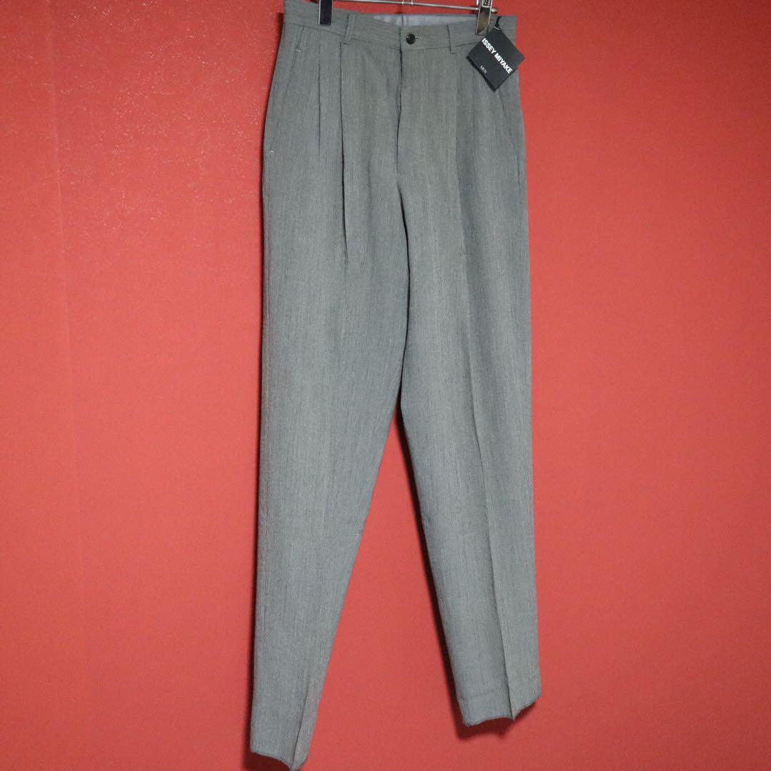 Issey Miyake Gray Wool Rayon Long Double Pleated Size L
