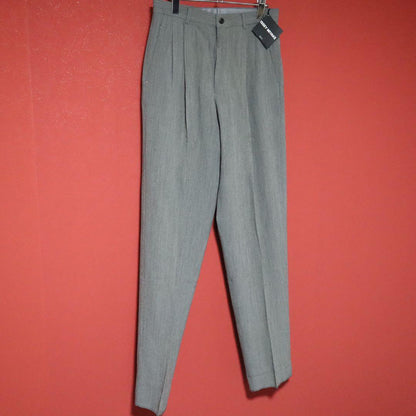 Issey Miyake Gray Wool Rayon Long Double Pleated Size L
