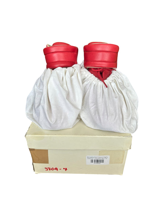 Maison Margiela Red Future Hi-Top Sneakers