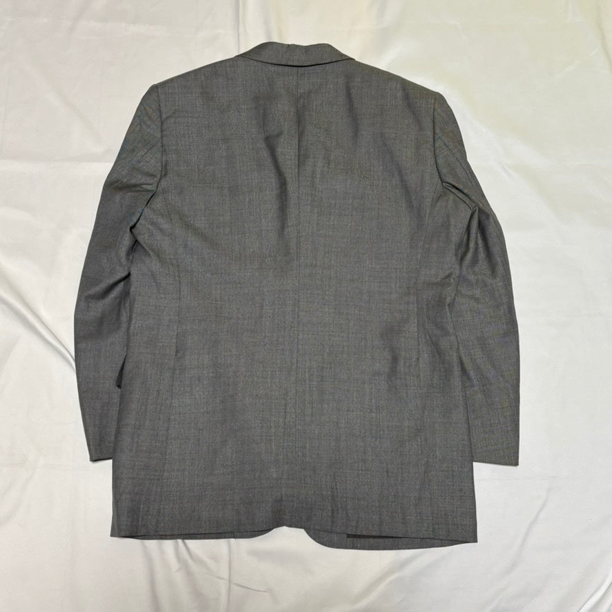 BURBERRY LONDON 00s Gray Wool/Silk Tailored Jacket