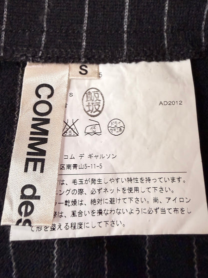 COMME des GARCONS SS13 Wool Stripe Wide Cropped Pants Size S