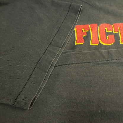 PULP FICTION 90s Movie Logo Double Sided T-Shirt Size XL