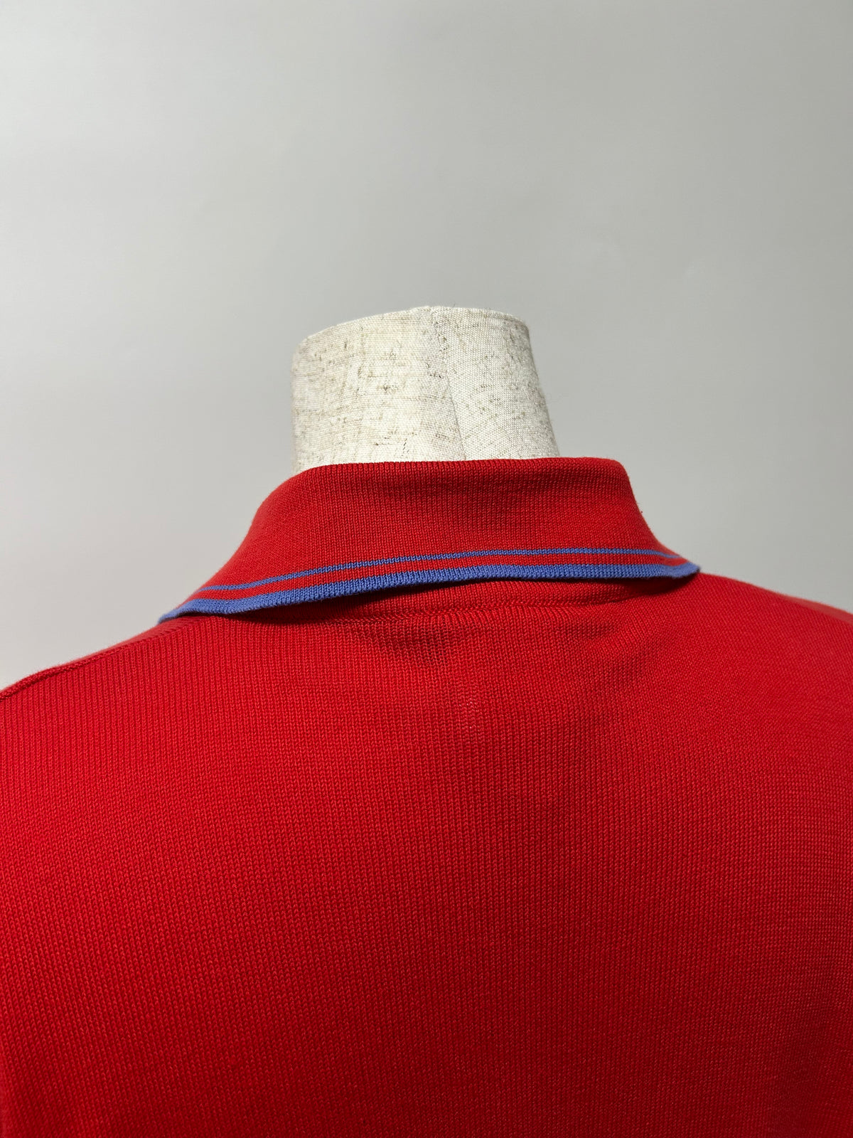 GIANNI VERSACE 1990s Red Cotton Polo Shirt