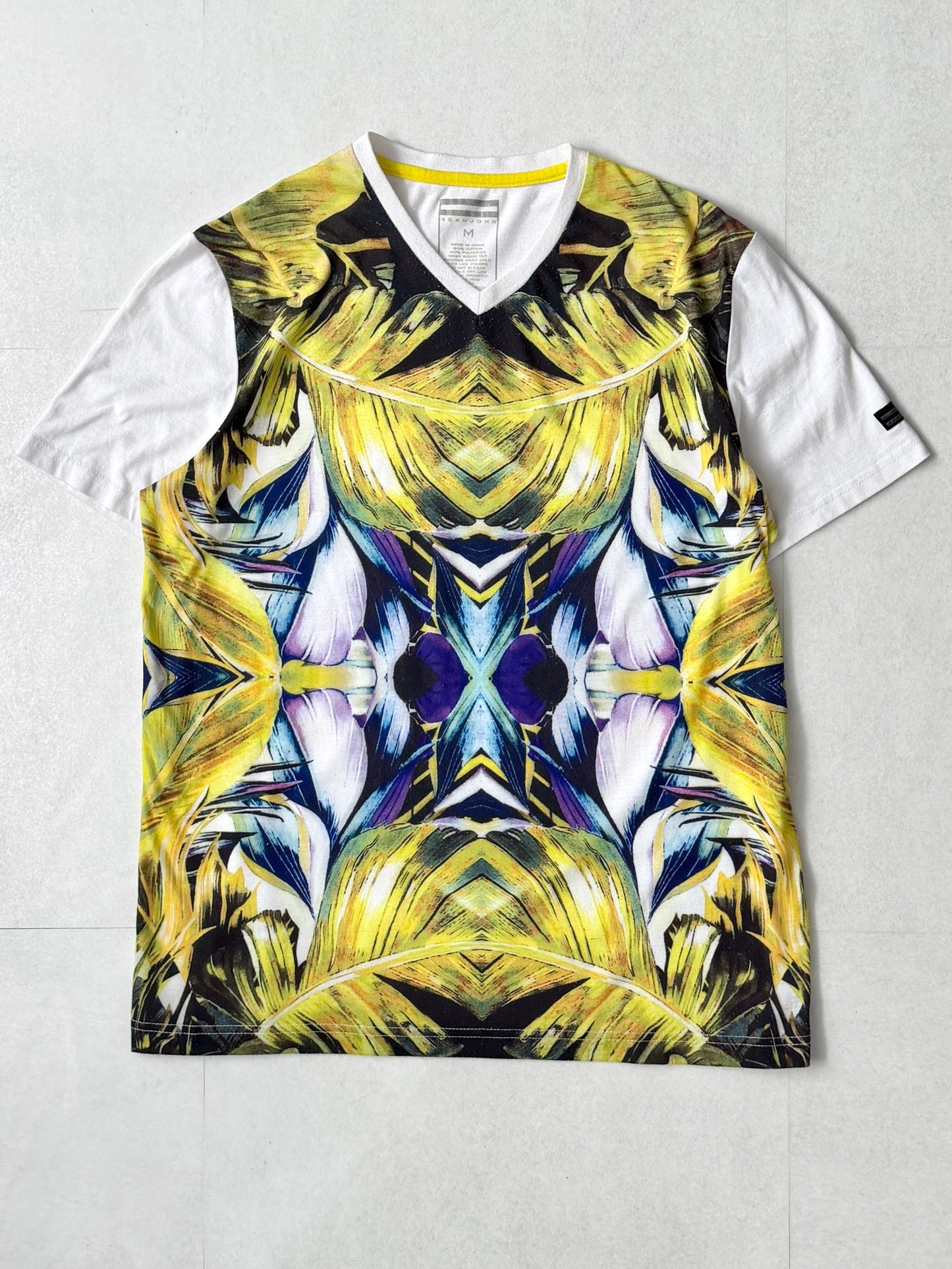 Sean John All-Over Pattern T-Shirt Multi-Color Size M