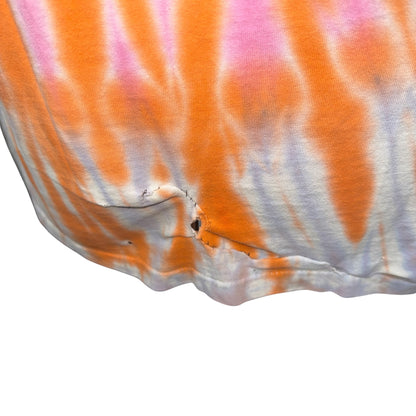 NINE INCH NAILS 90s Spiral Tie-Dye Creature T-Shirt Size XL