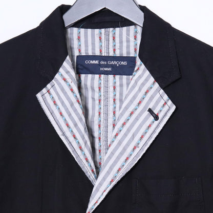 COMME des GARCONS HOMME Floral Stripe Jacket Black Size M