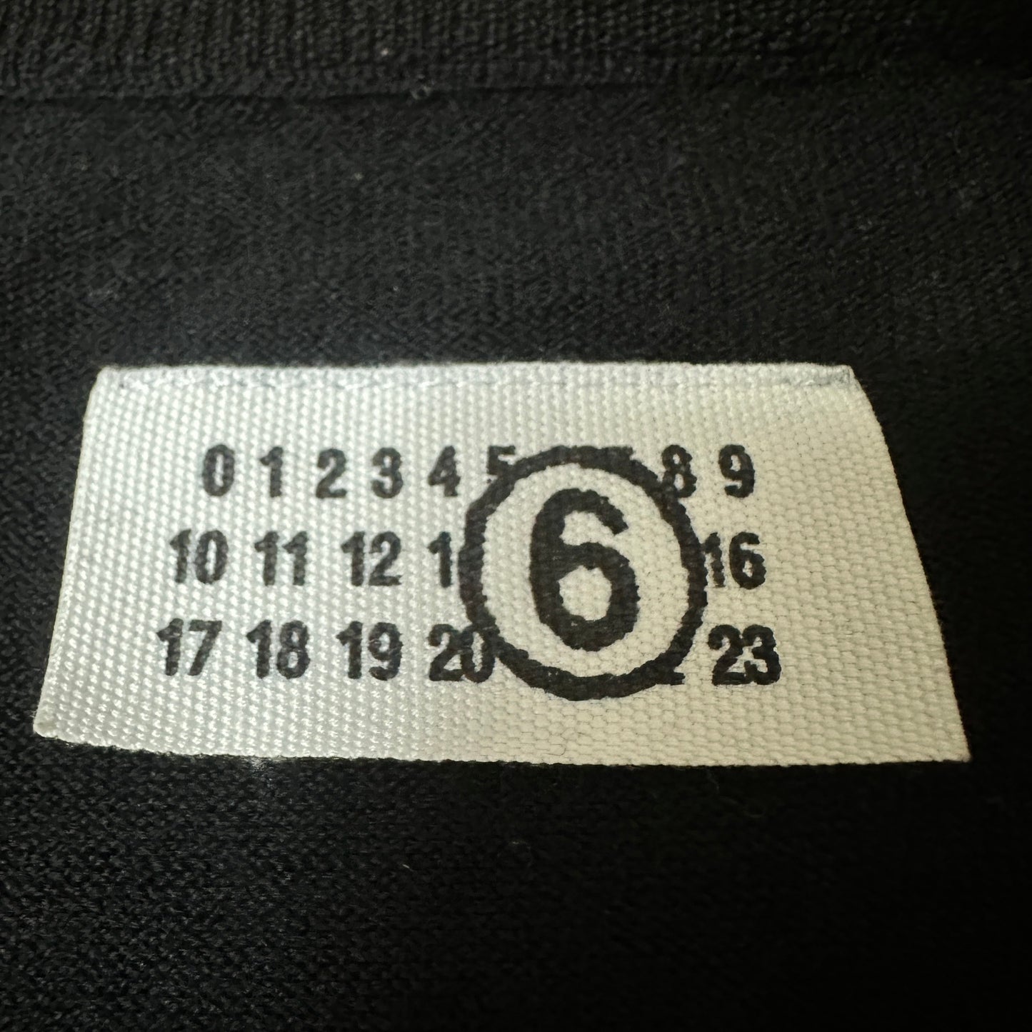 MM6 07AW Black Wool Cashmere Gather Knit Sweater