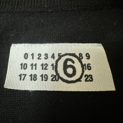 MM6 07AW Black Wool Cashmere Gather Knit Sweater