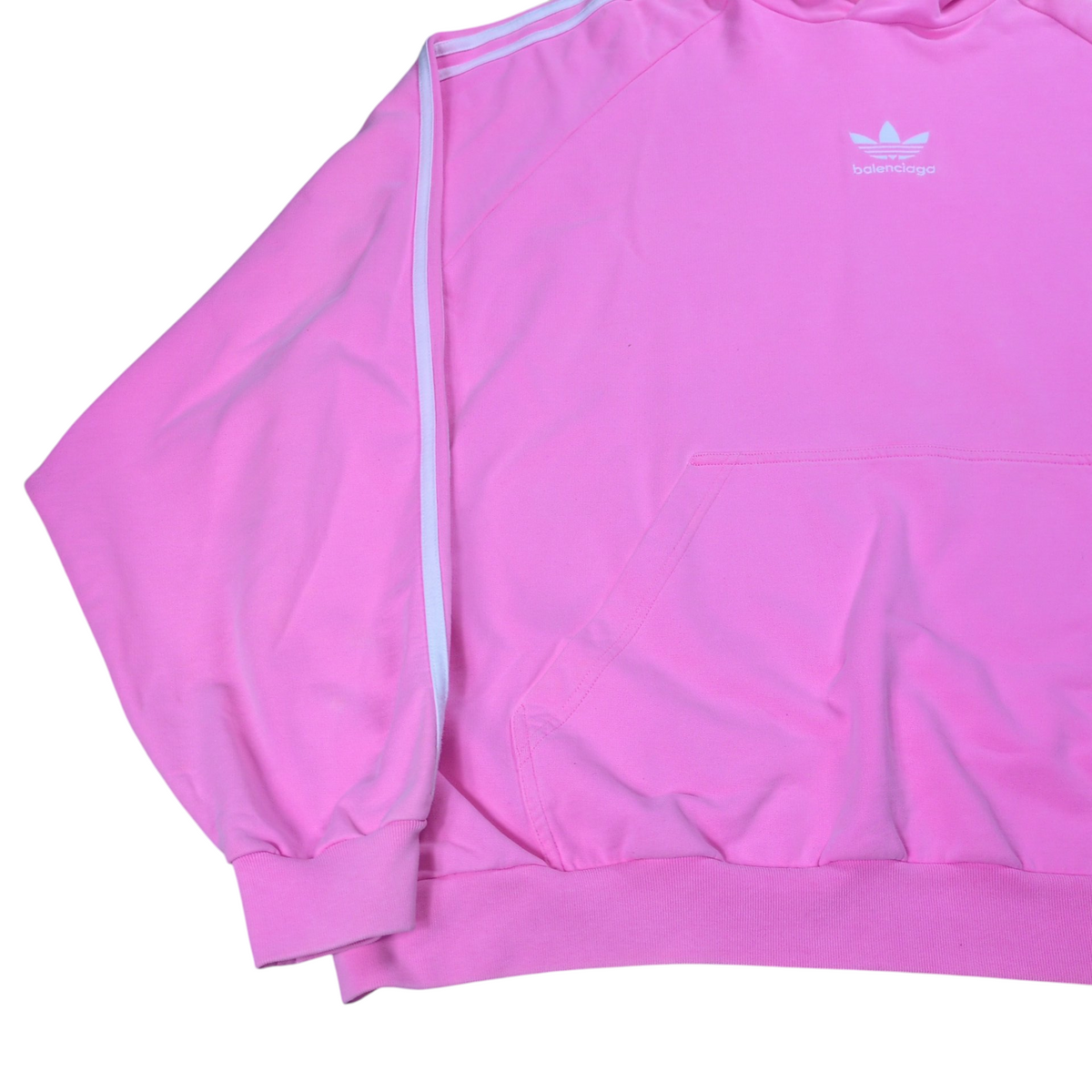 BALENCIAGA x adidas Logo Oversized Hoodie Pink Size 4
