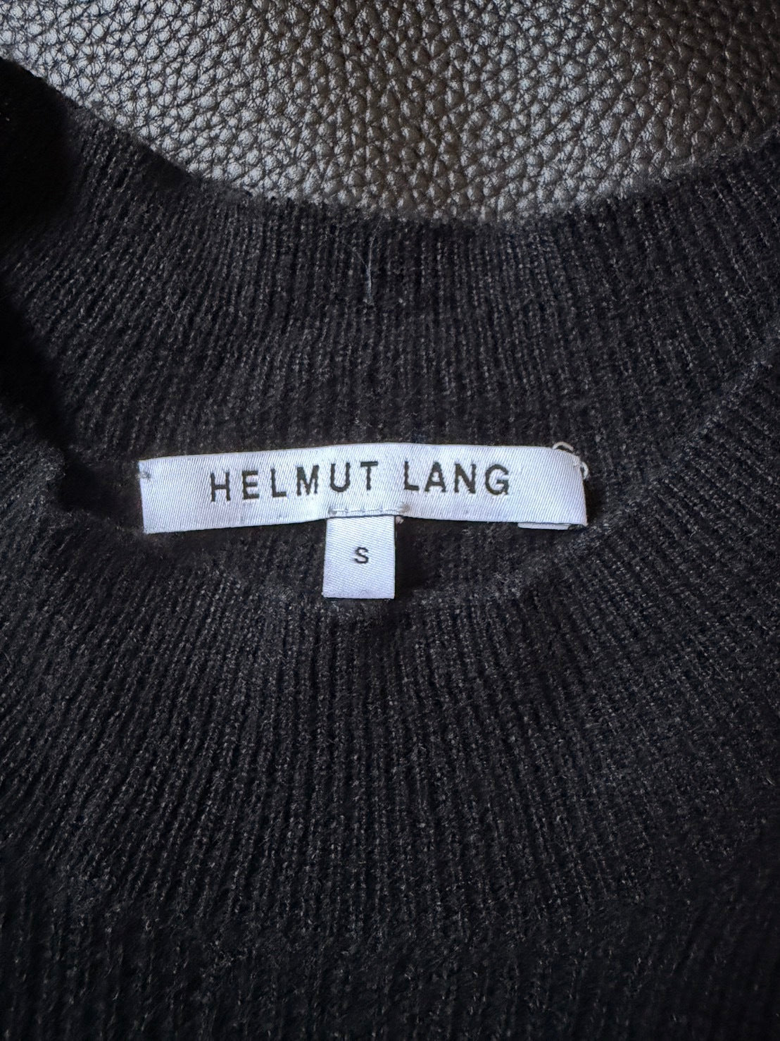 HELMUT LANG AW10 Cashmere Linen Sweater Black Size S