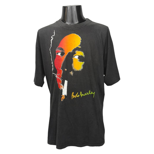 BOB MARLEY 90s Rasta Portrait T-Shirt Size XL