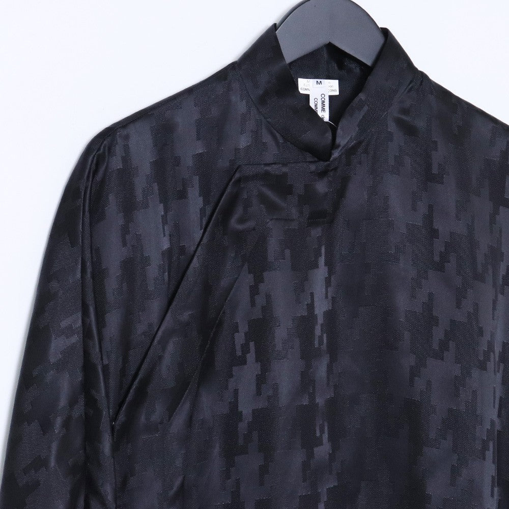 COMME DES GARCONS Lyocell High Collar Black Size M