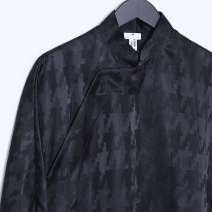 COMME DES GARCONS Lyocell High Collar Black Size M