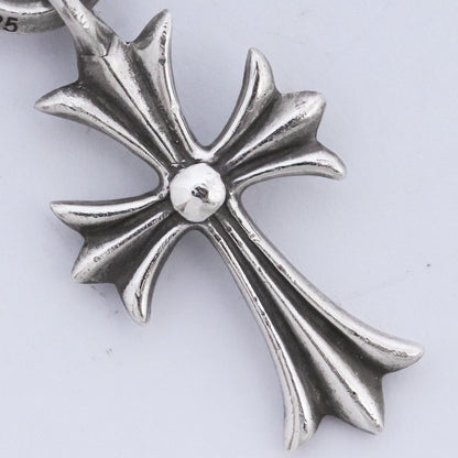 CHROME HEARTS Tiny CH Cross Necklace Charm Silver Size F