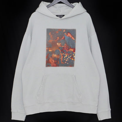 DENIM TEARS Printed Hoodie Blue Size XL