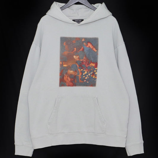 DENIM TEARS Printed Hoodie Blue Size XL
