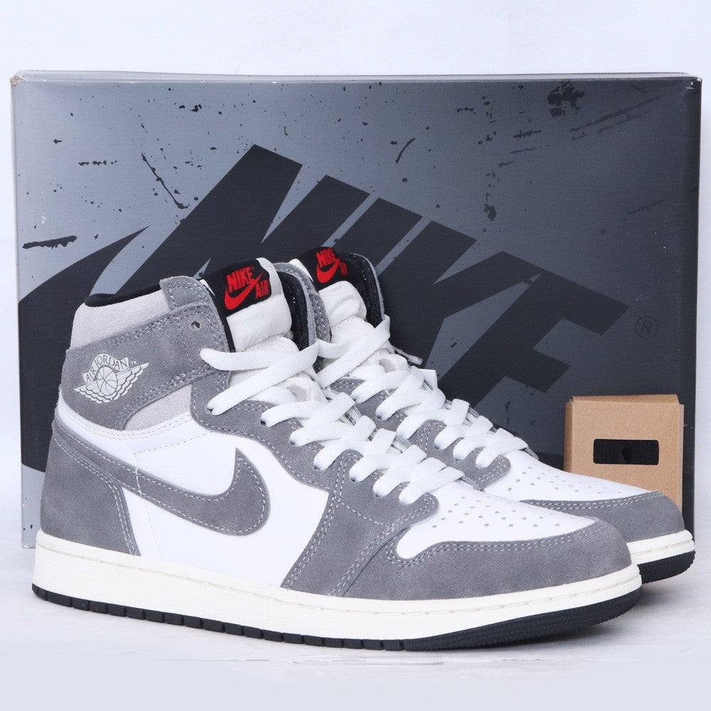 NIKE AIR JORDAN 1 Retro High OG Grey Sneakers Size 27cm